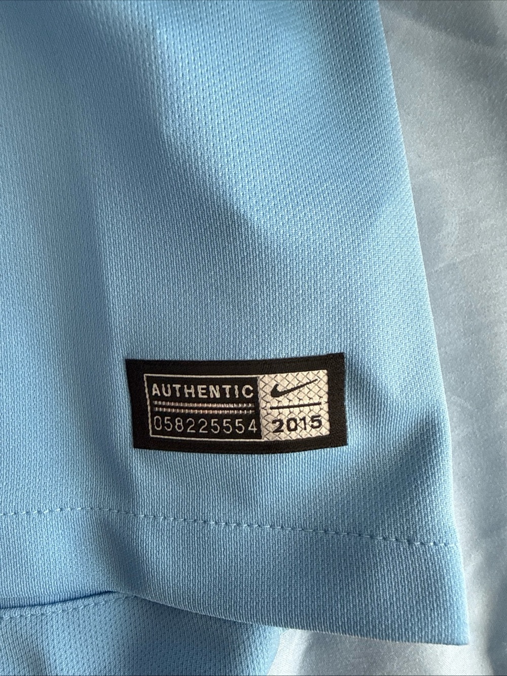 MEN’S NIKE MANCHESTER CITY 2015/16 HOME FOOTBALL JERSEY SZ M - BLUE NWT RARE - Picture 3 of 7